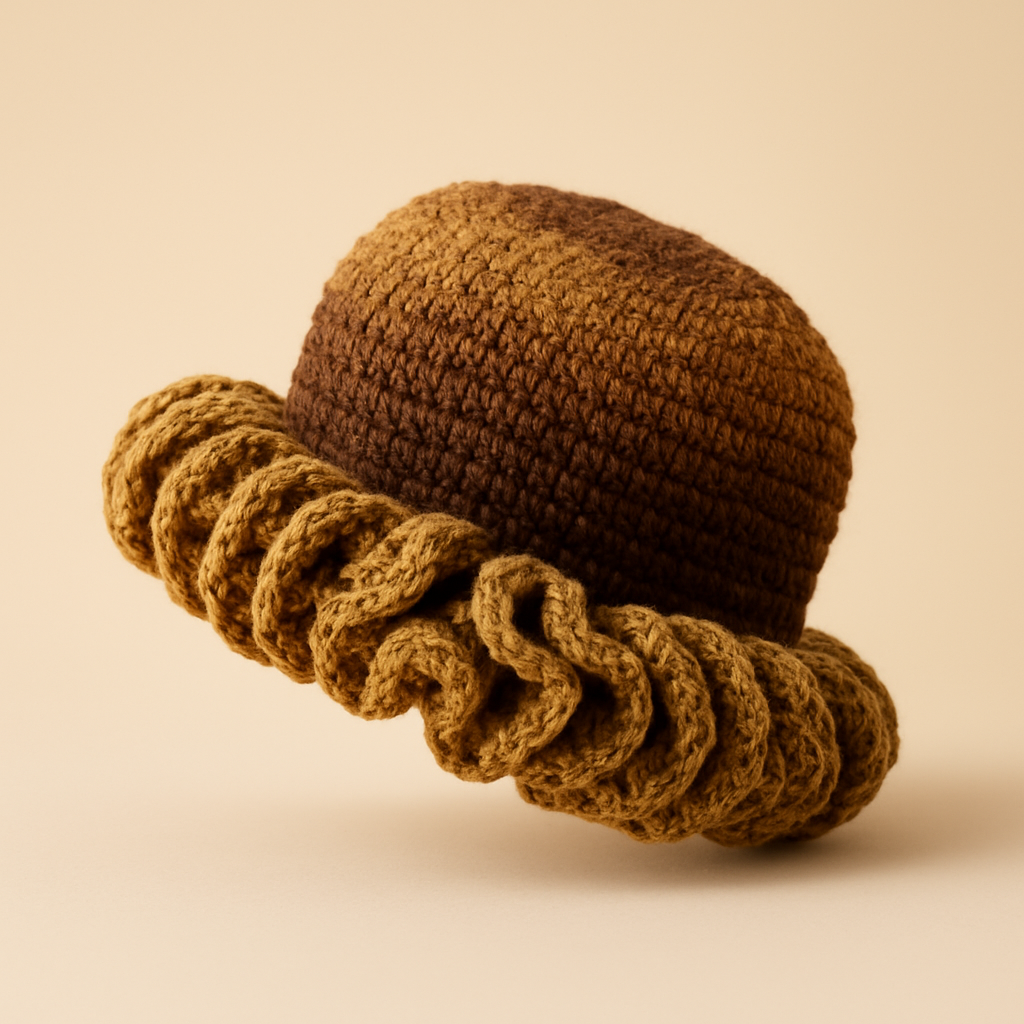 Handcrafted Crochet Ruffle Hat