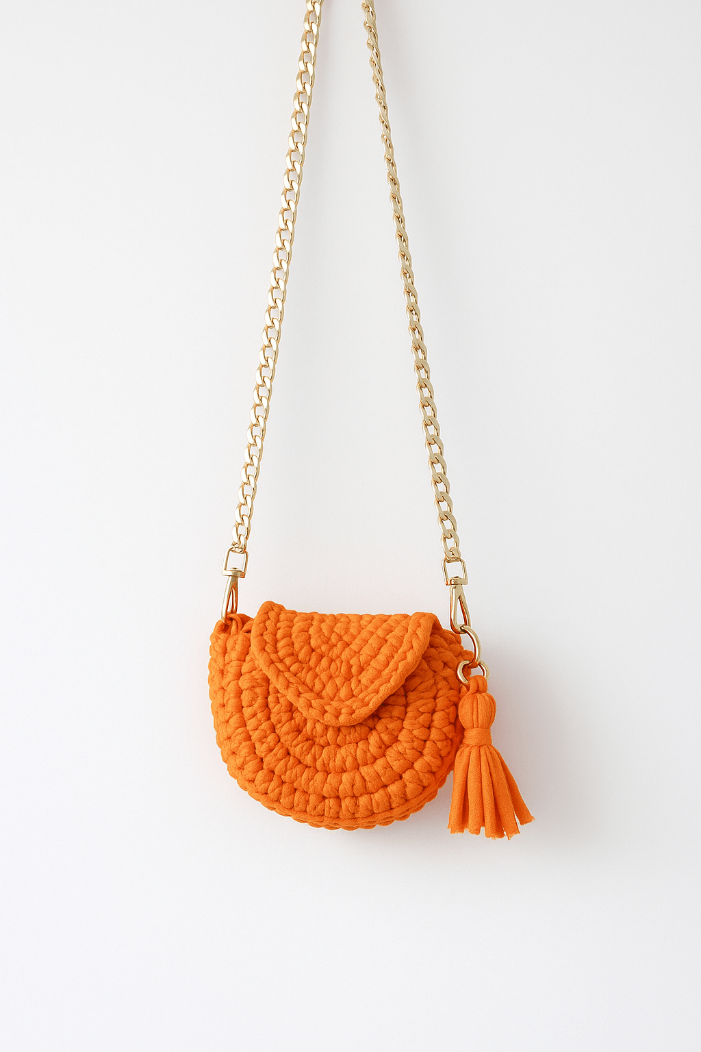 Tangerine Twist Handwoven Bag+