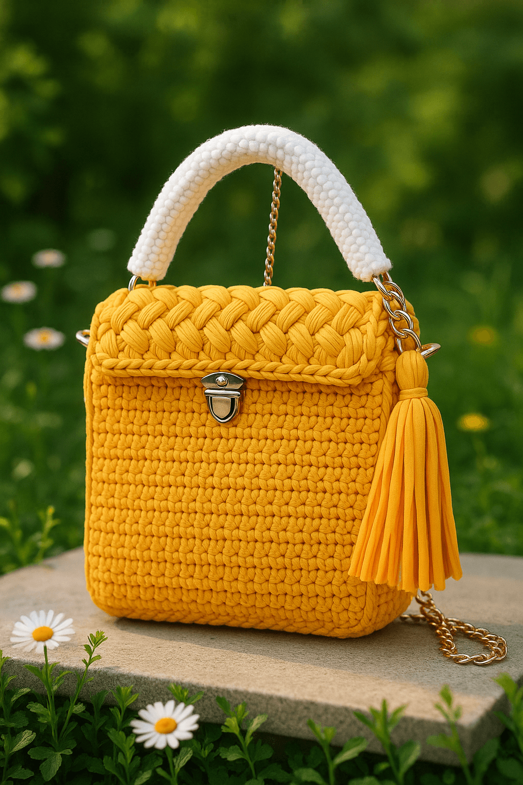 Sunshine Charm Woven Handbag plus