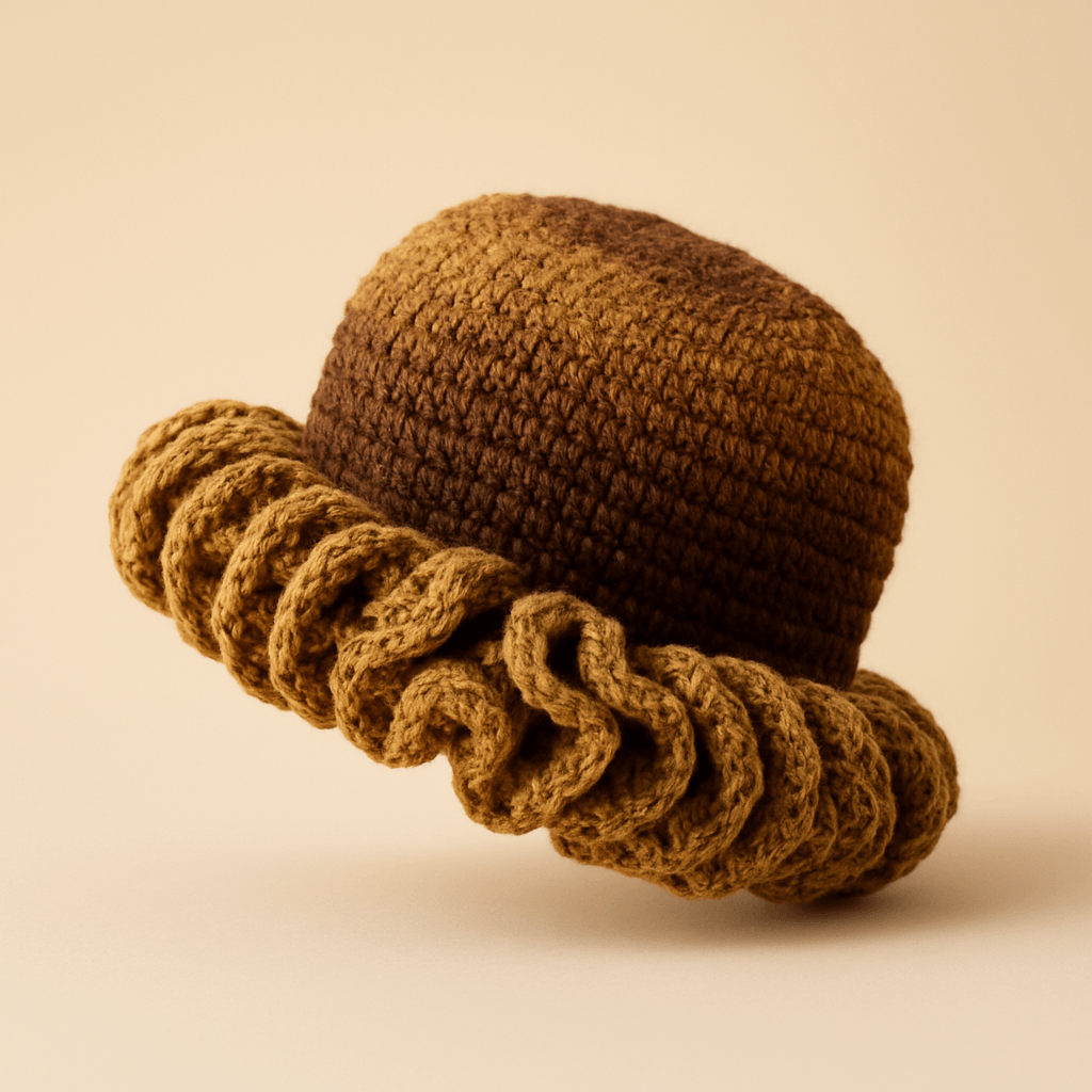 Handcrafted Crochet Ruffle Hat – Handmade by Sharon Accessories