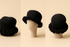 Luxe Black Ruffle Crochet Hat XL