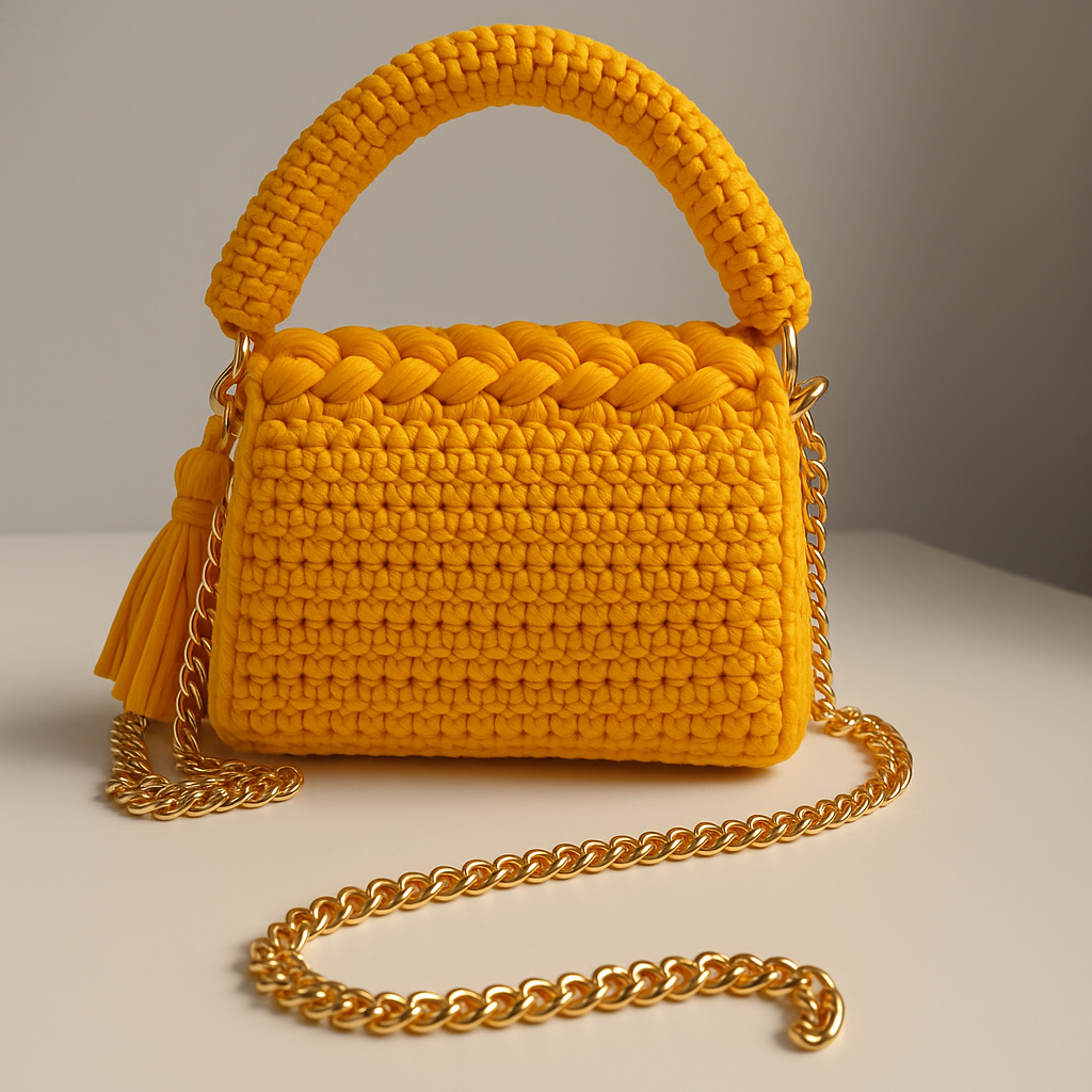 Golden Sun Handwoven Mini Bag